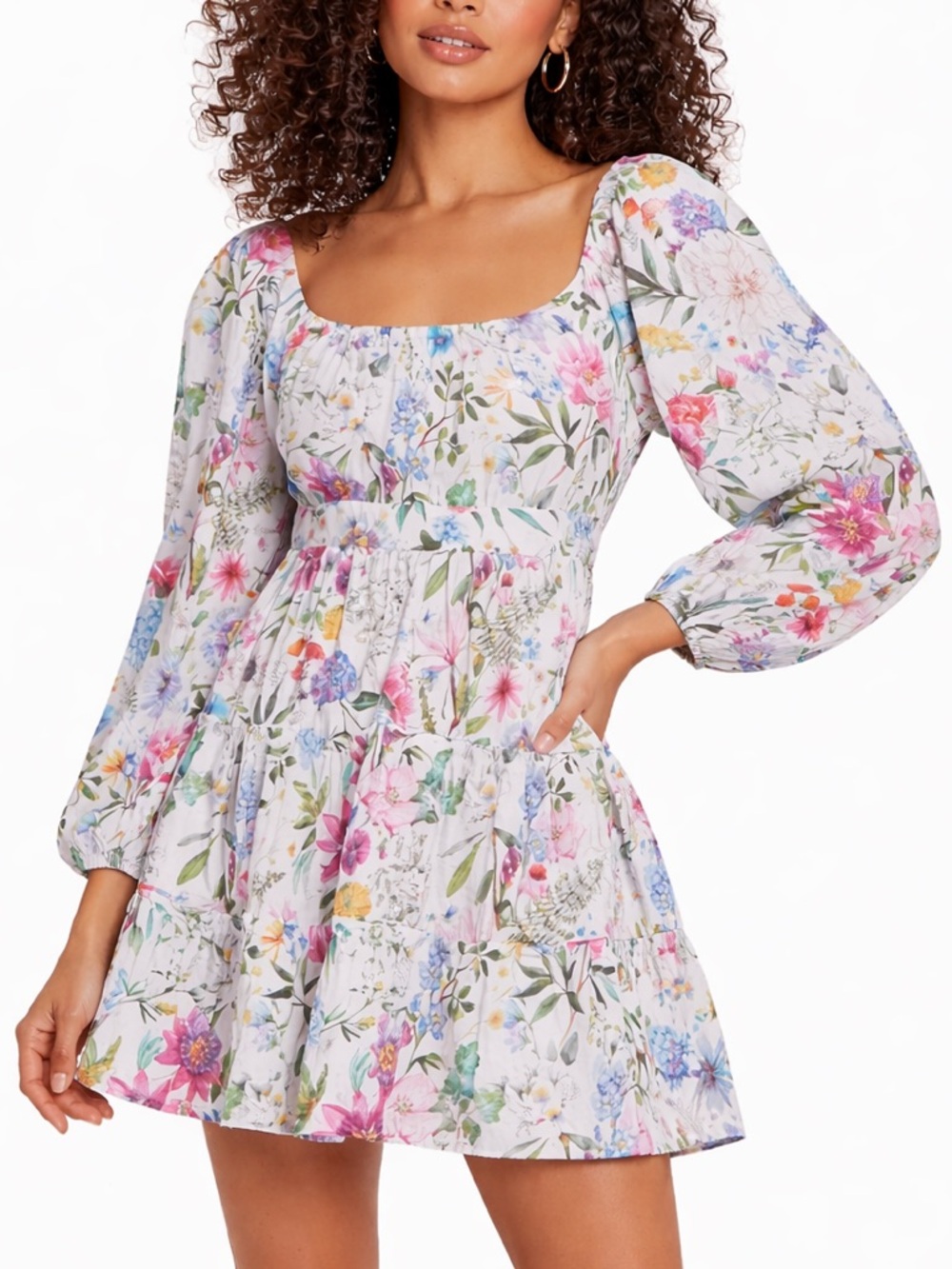 Olivia by LIVRO NWT Cin Cin Mini Dress Floral Garden Medium